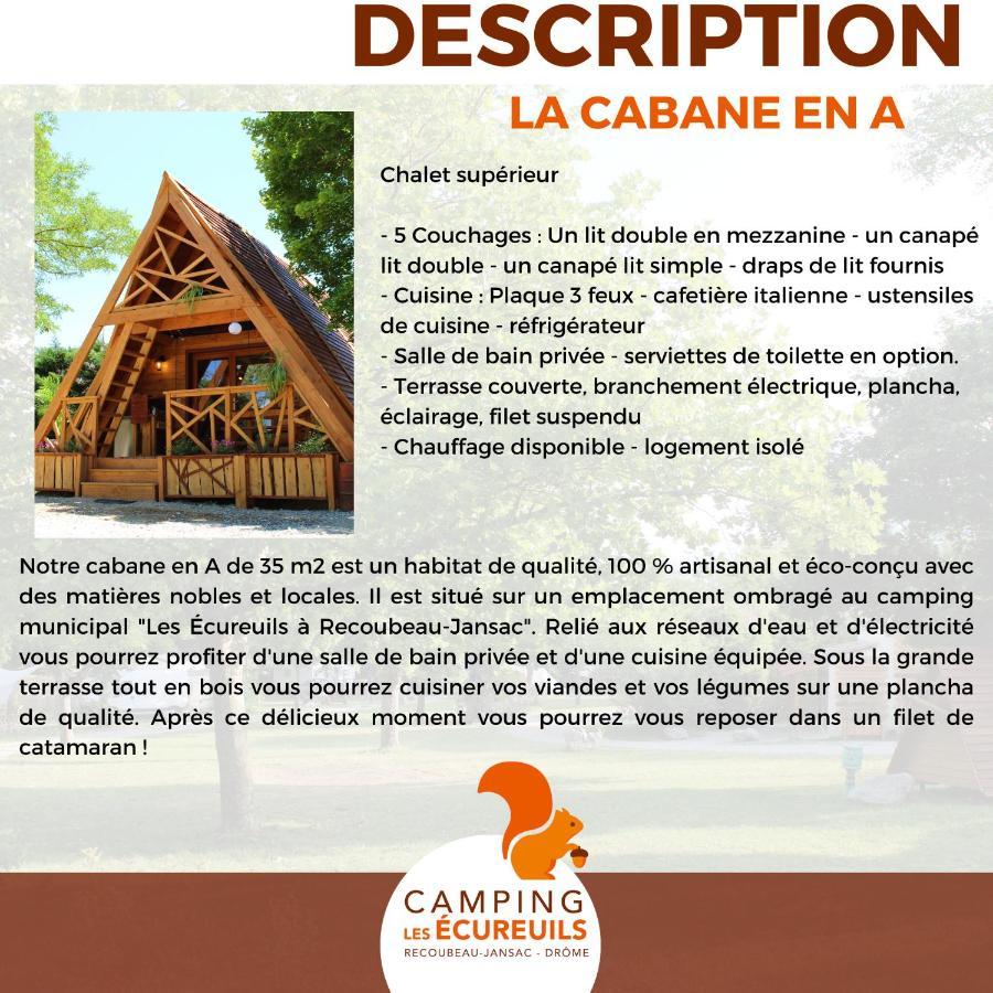 Habitat Createur - Hebergements Insolites Au Camping Municipal "Les Ecureuils" Recoubeau-Jansac Екстериор снимка